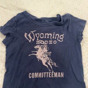 Brandy Melville Navy Wyoming Rodeo Tee